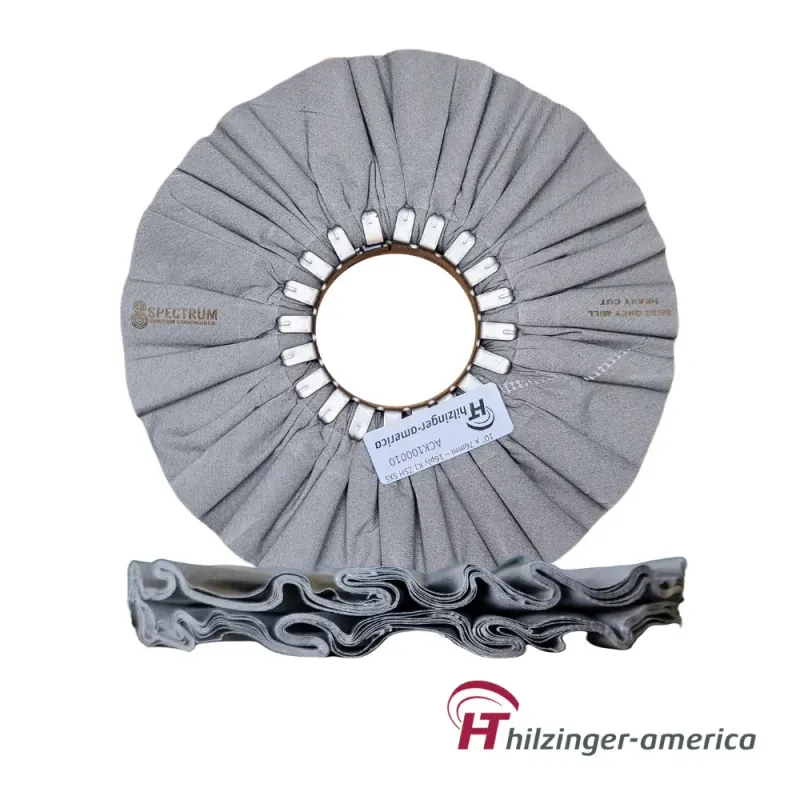 Premium Grey Heavy Cut Airway Buffing Wheel (#5, 16 ply) 10" x 3"