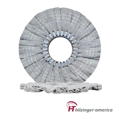 Grey Heavy Cut Checker Plate Airway Buffing Wheel (#5, 12 Ply)