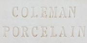 C/10 COLEMAN PORCELAIN