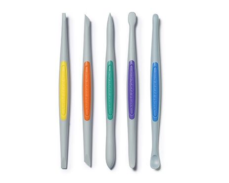 CLAY FINISHING TOOLS - SMALL FELX FRIM 5PCS SET