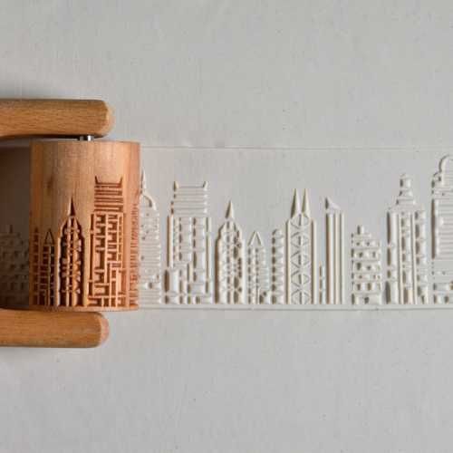 LARGE HANDLE ROLLER - CITYSCAPE