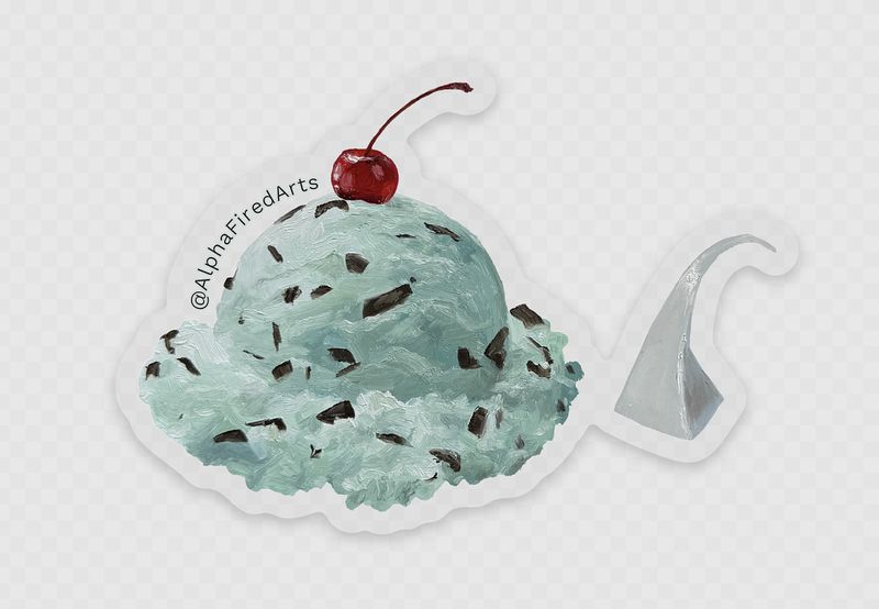Ice Cream Cone -- Clear Sticker