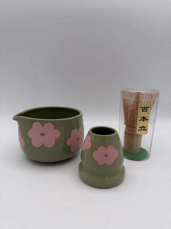 MADELINE CAMISA - MATCHA BOWL WITH WHISK SET