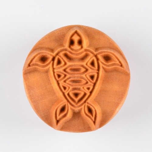 LARGE ROUND STAMP - SEA TURTLE