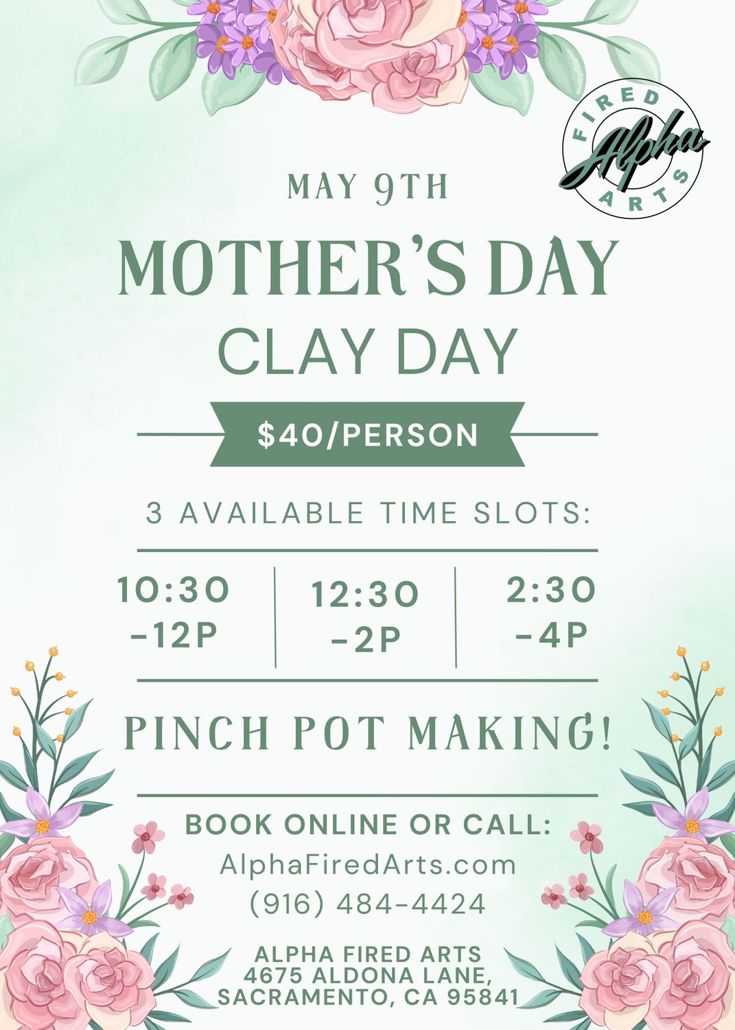 Mother's Day Clay Day!