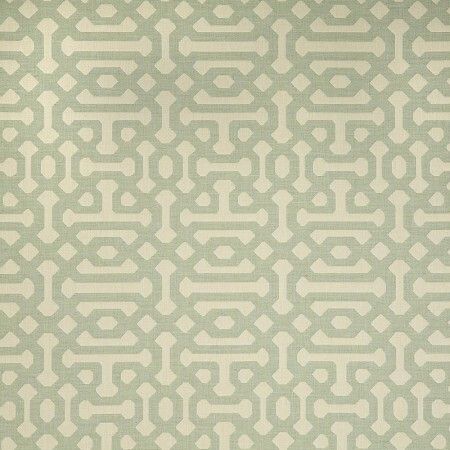 Fretwork Mist Sunbrella