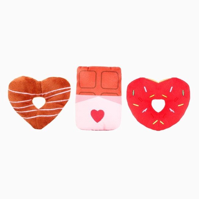 Toutou Beigne en Coeur/Chocolat