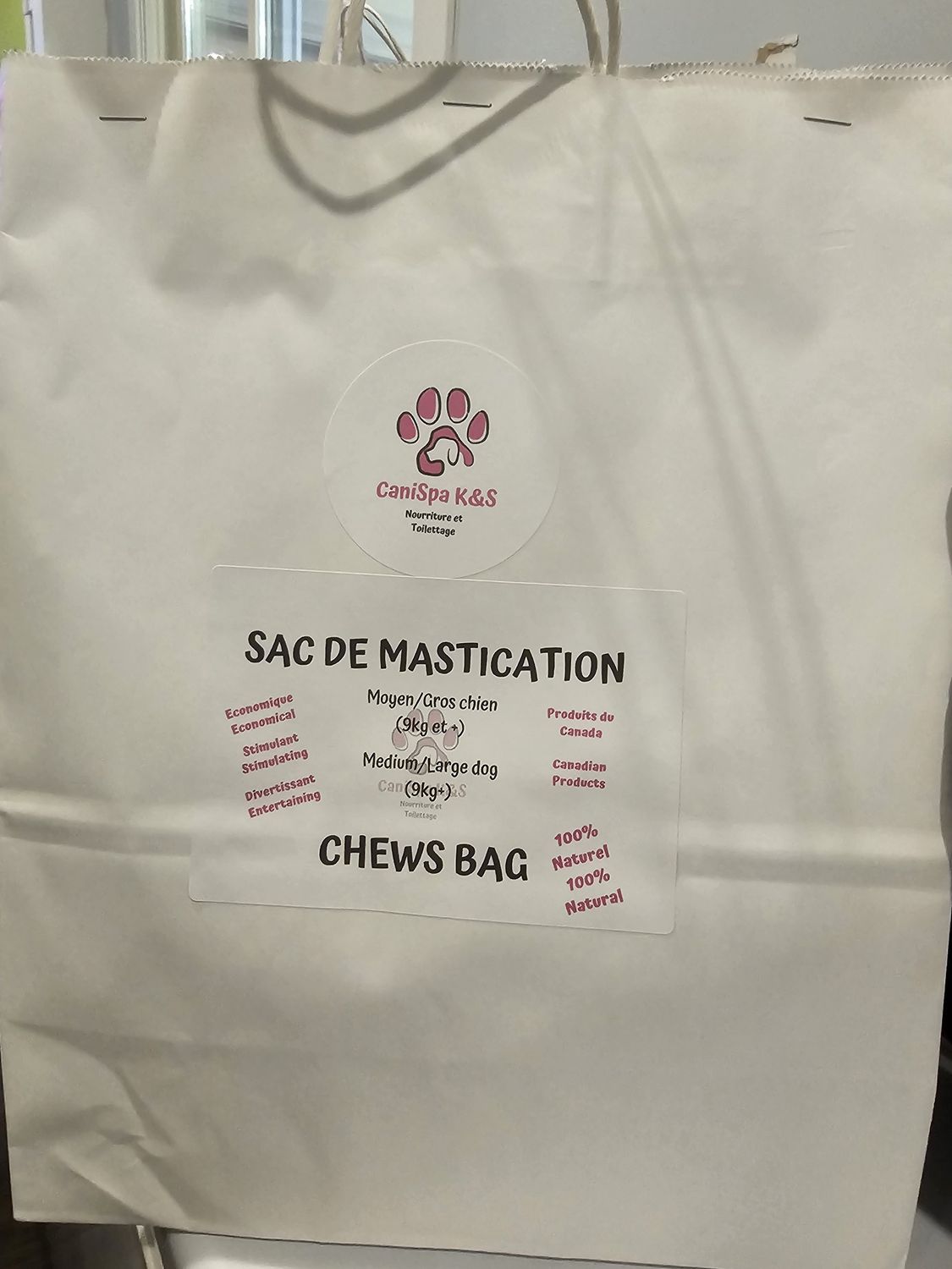 Sac de Mastication - Moyen/Gros Chien