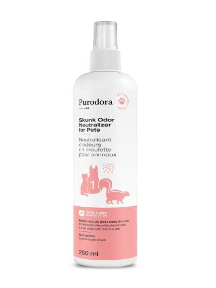 Neutralisant d&#39;odeurs de moufette pour animaux