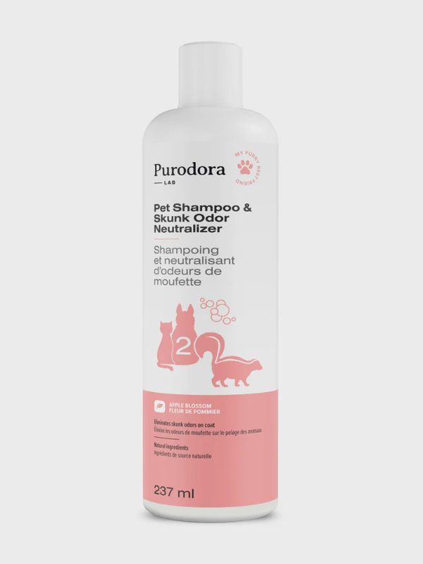 Shampoing et neutralisant d’odeurs de moufette - 237ml
