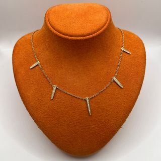 14K Yellow Gold Necklace with Diamonds