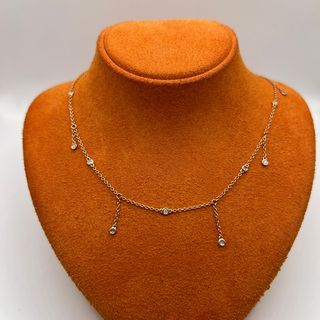 14K Rose Gold Necklace with Diamonds