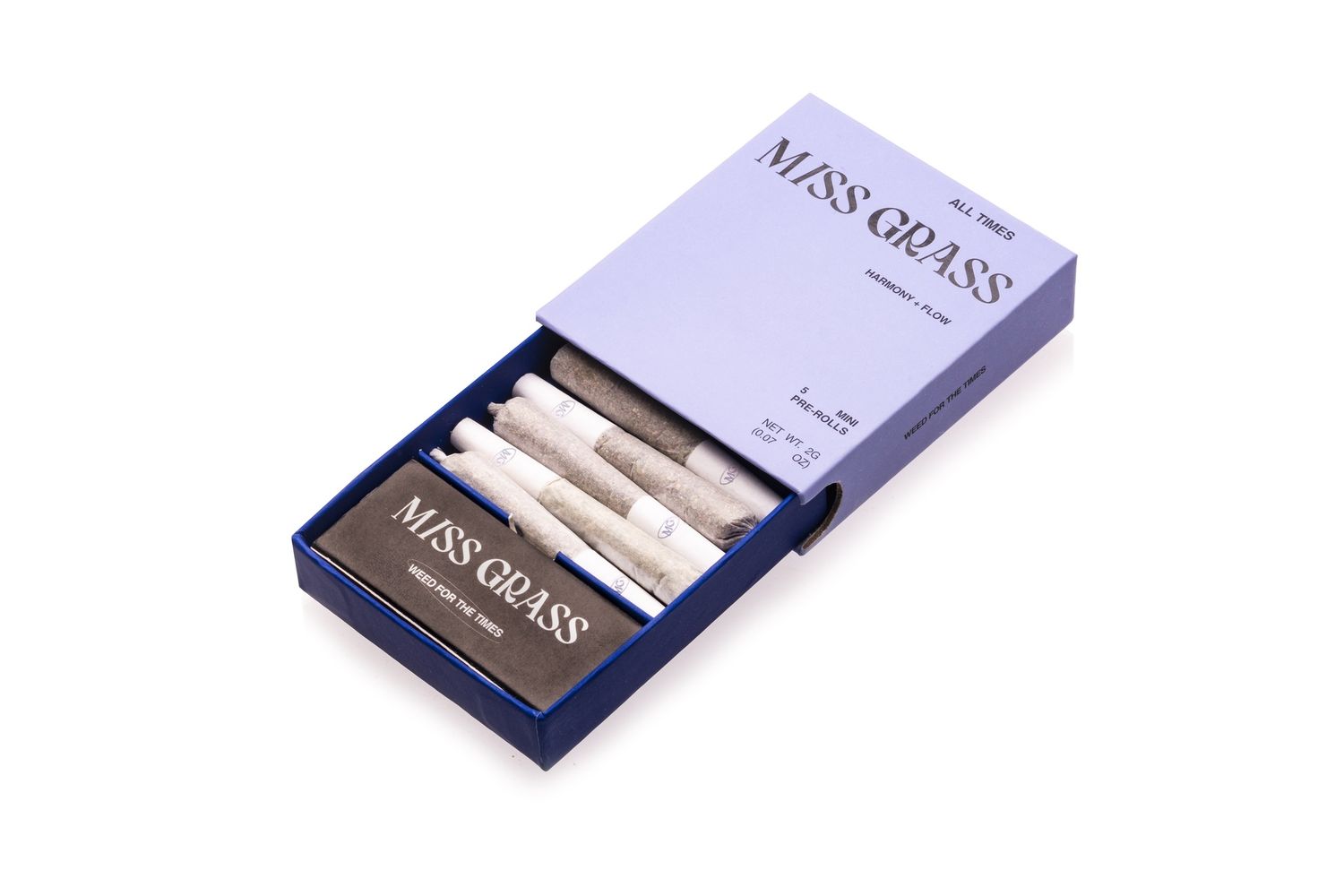 Miss Grass - Pre-Roll, Size: 5x0.4g, Strain: H-50/Banana Sherbert