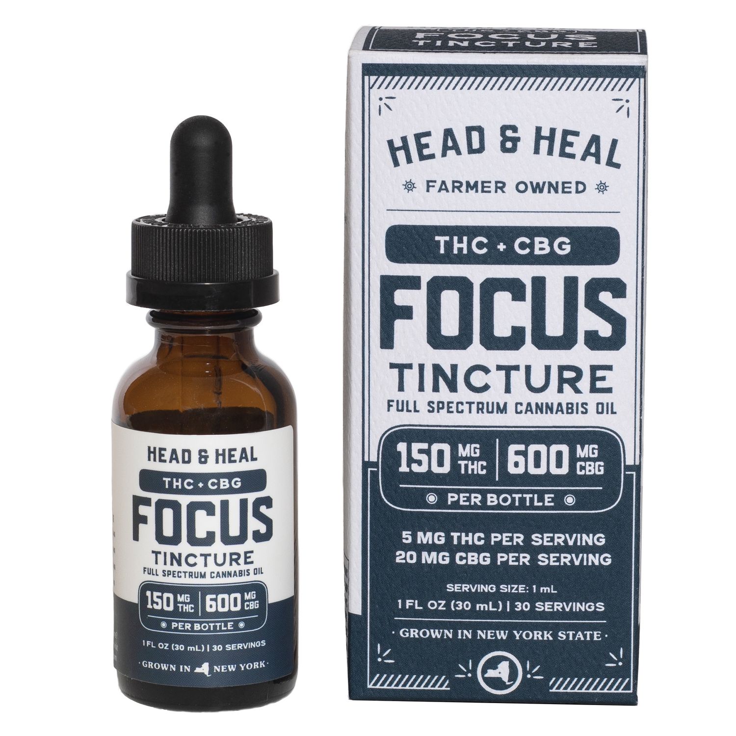 Head &amp; Heal - Tincture, Size: 150mg, Flavor: Focus