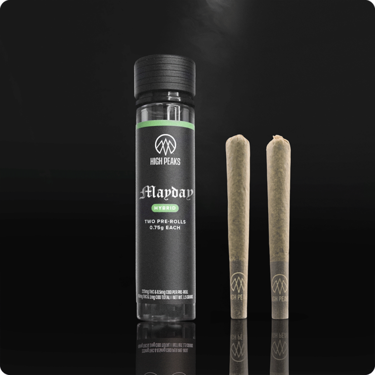 High Peaks - Pre-Roll, Size: 2x0.75g, Strain: Mayday