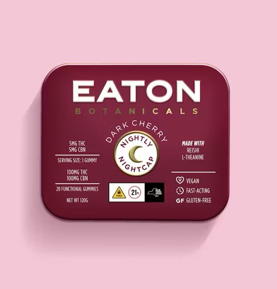 Eaton Botanicals - Gummy, Size: 20x5mg, Flavor: Dark Cherry Nightly Nightcap