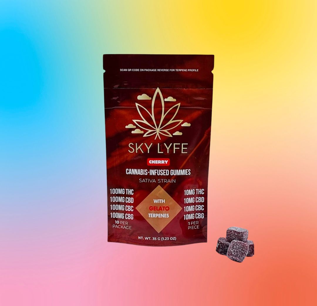 Sky Lyfe - Gummy, Size: 10x10mg, Flavor: Cherry