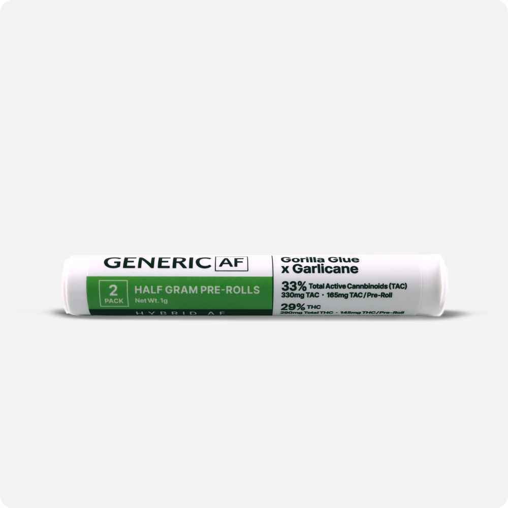 Generic AF - Pre-Roll, Size: 2x0.5g, Strain: H-50/GGxGarlicane