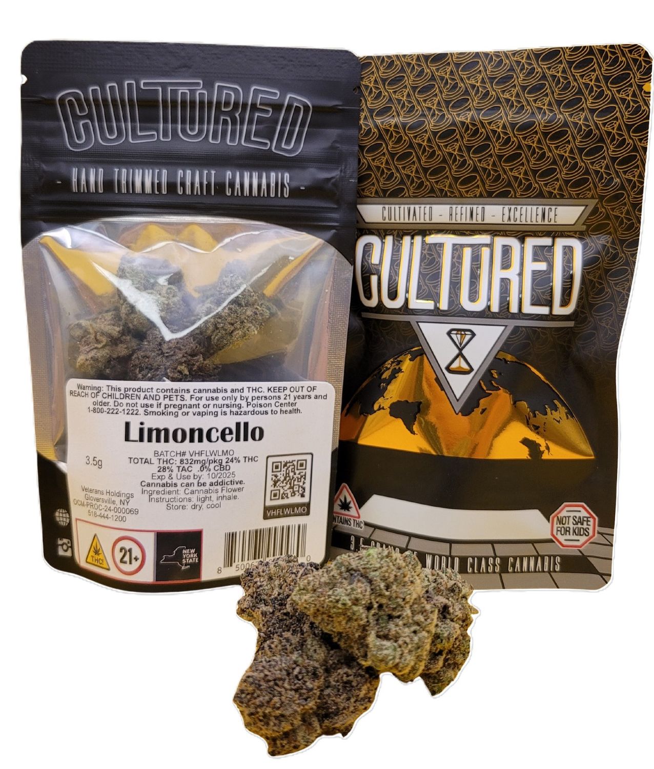 Cultured - Flower, Size: 3.5g, Strain: Sativa/Limoncello