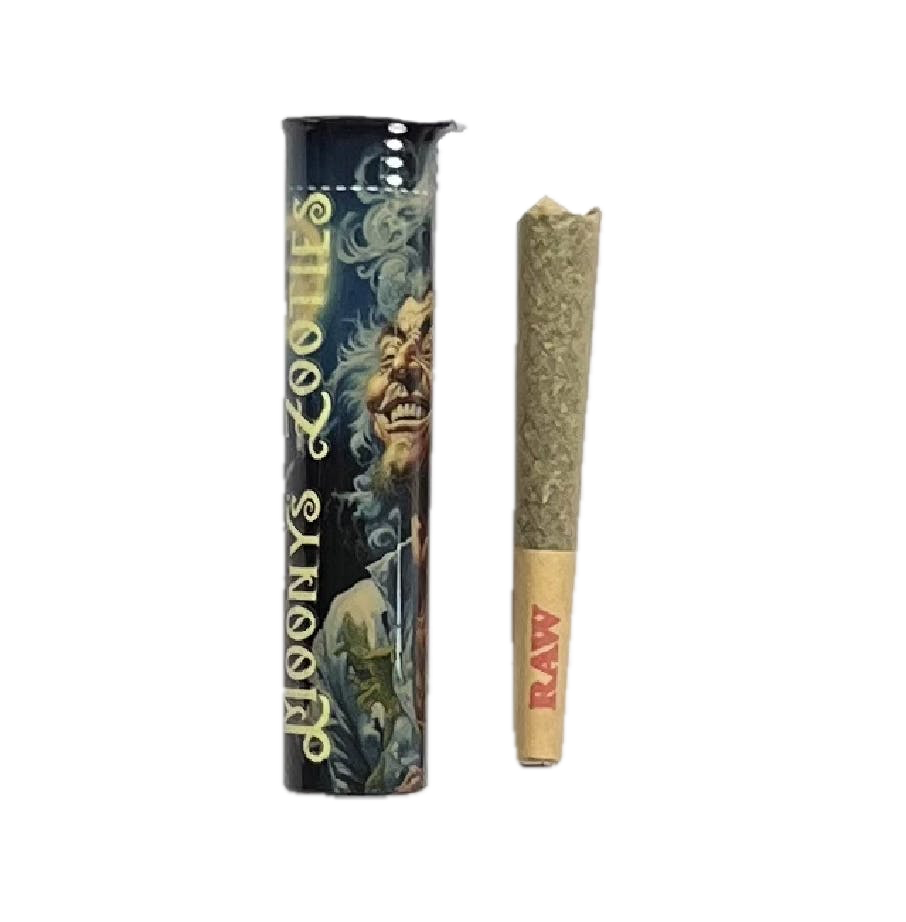 Moonys Zooties - Pre-Roll, Size: 0.5g, Strain: H-Indica/Laundry List