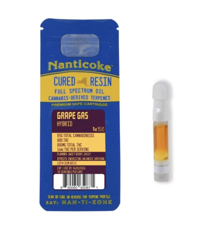 Nanticoke - Cart, Size: 1g, Strain: H-50/Grape Gas