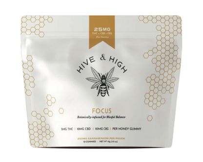 Hive &amp; High - Gummy, Flavor: Focus, Size: 20x5mg