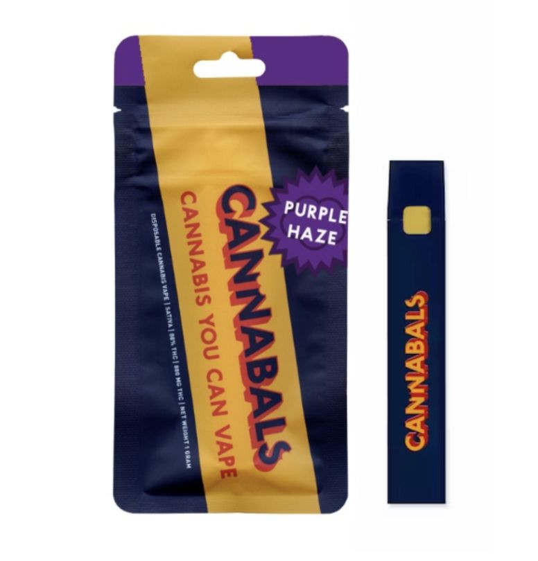 Cannabals - AIO Vape, Size: 1g, Strain: H-Sativa/Purple Haze