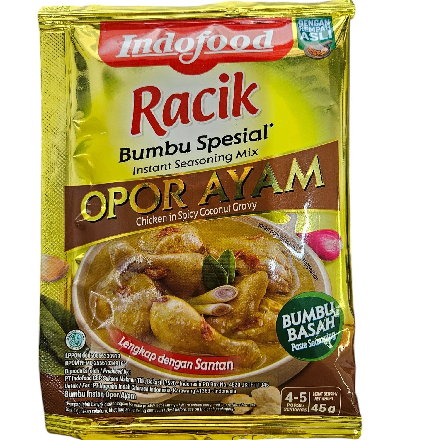 Indofood Opor Ayam Coconut Gravy 45g