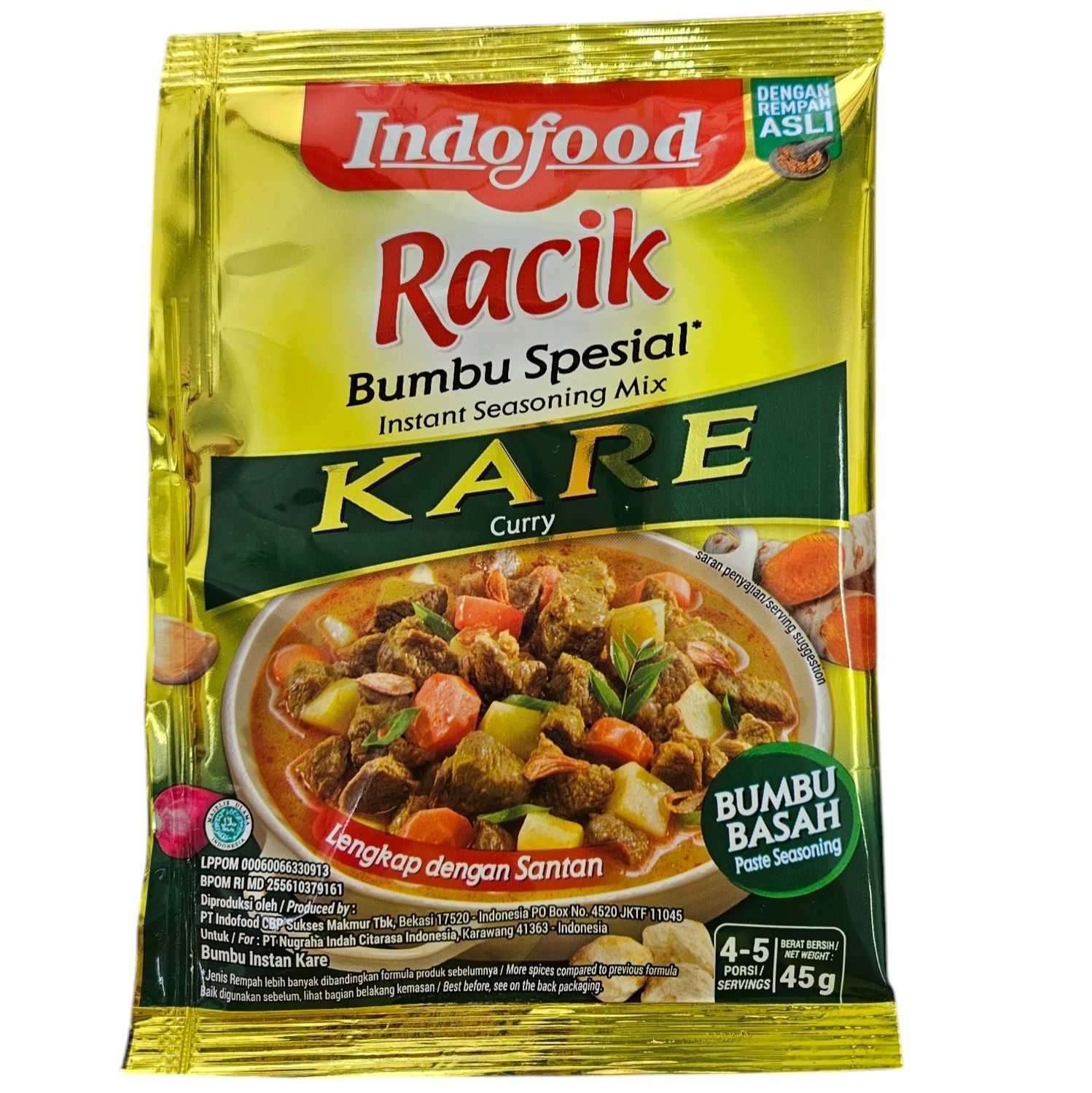 Indofood Racik Kare Seasoning 45g