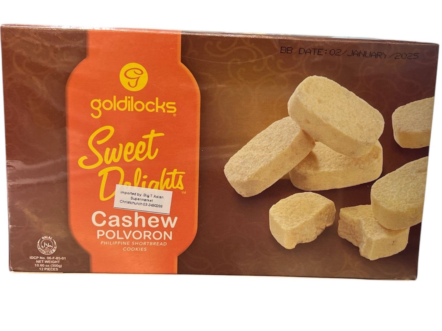 Goldilocks Polvoron 25gx12 Cashew