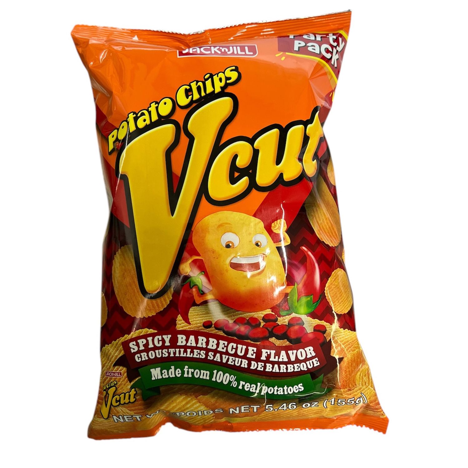 Jack &amp; Jill V Cut Spicy BBQ 155g