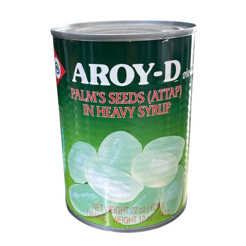 Aroy-D Palm Seeds Attap in Heavy Syrup 625g