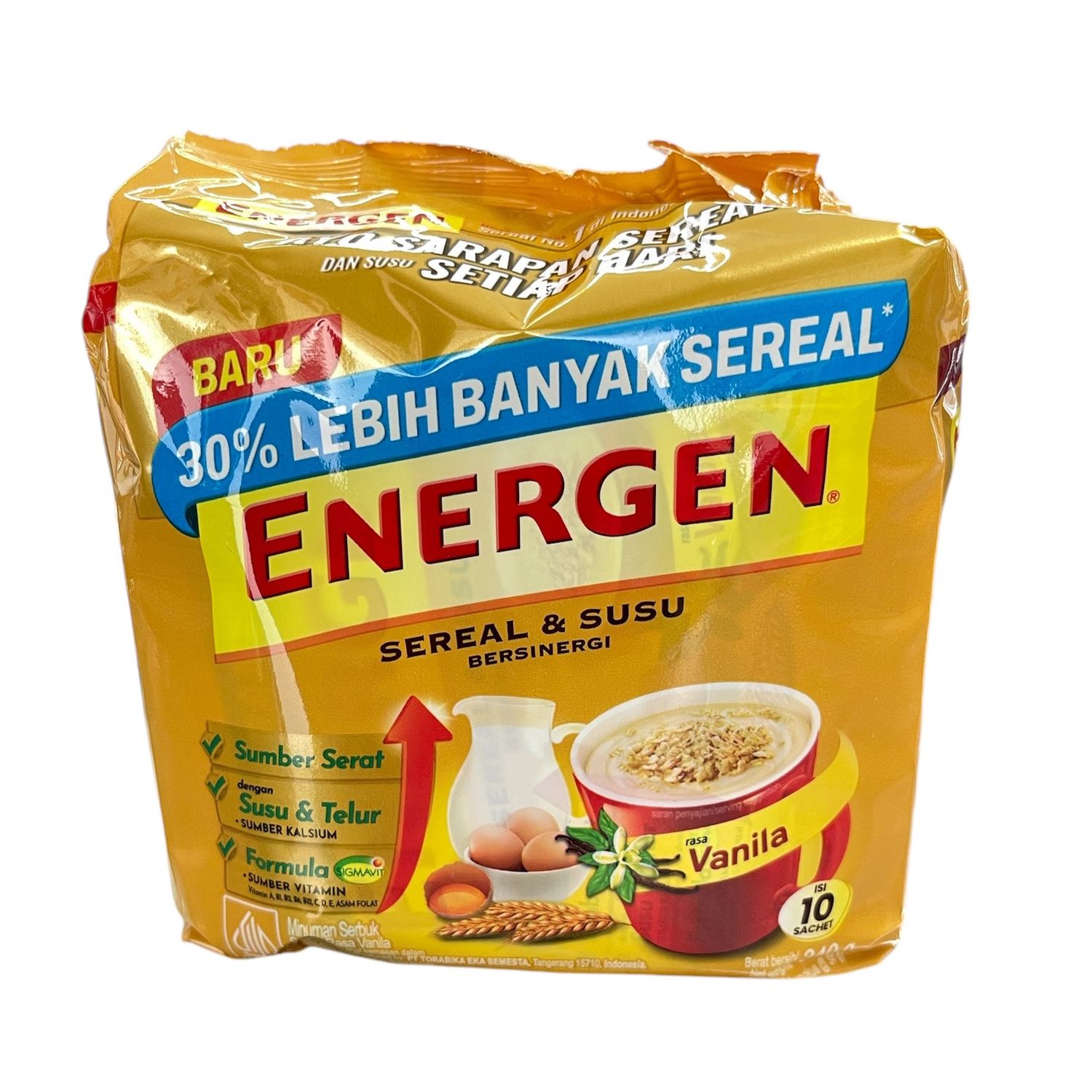 Energen Cereal Mix w/Milk 34gx10 Vanilla