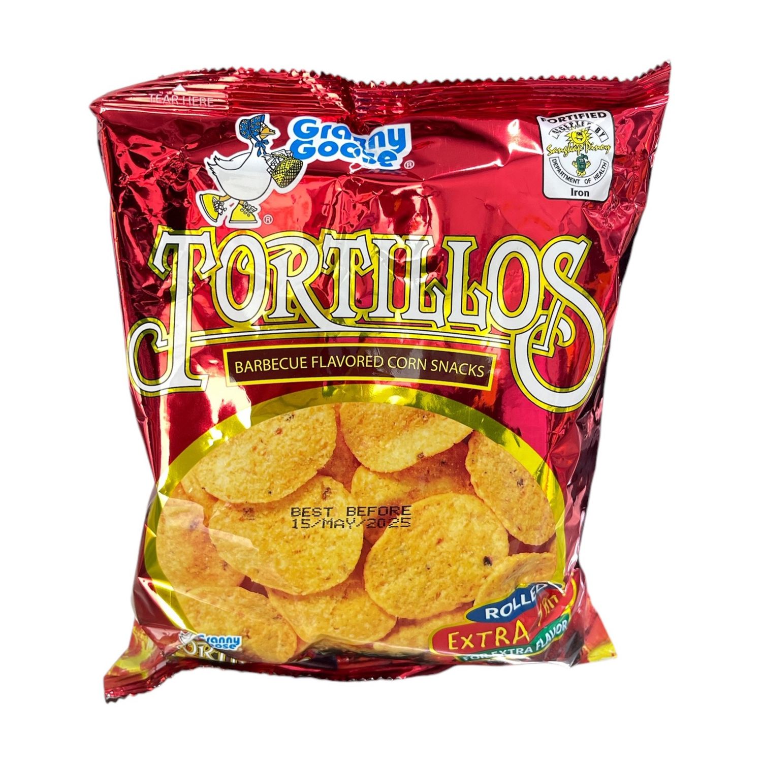 Granny Goose Tortillos BBQ Corn Snack 100g