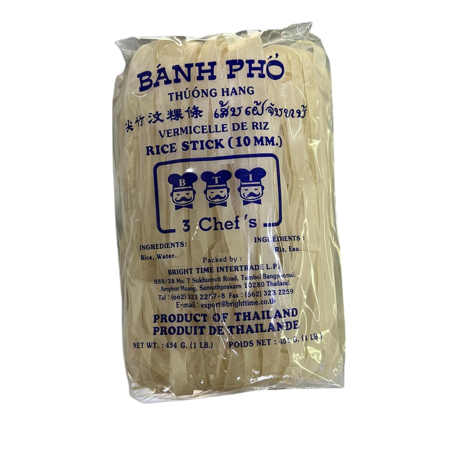 3Chefs Rice Stick 10mm 454g