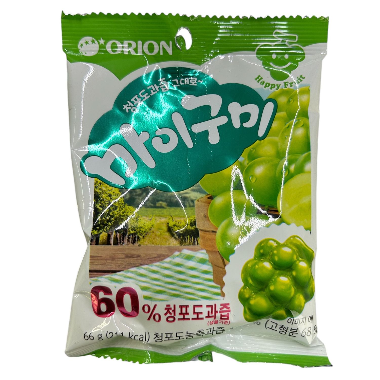 Orion MyGummy White/ green Grape 66g