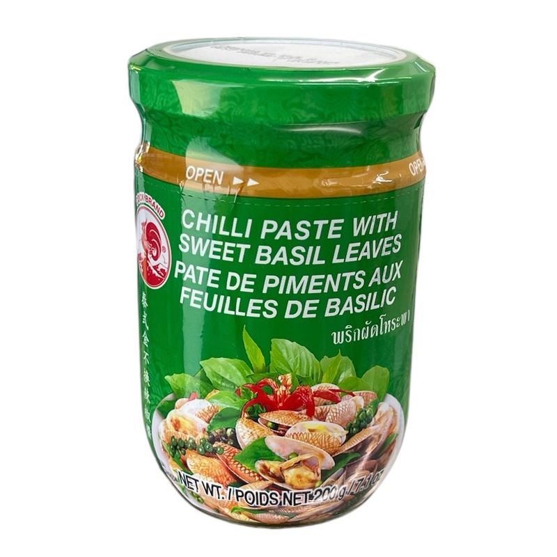 Cock Chilli Paste Sweet Basil Leaf 200g