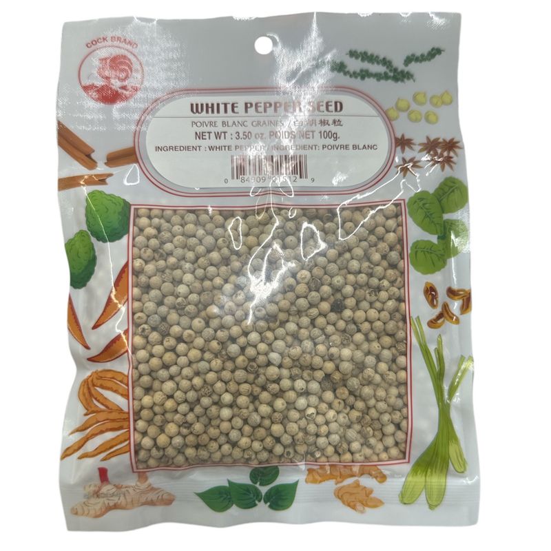 Cock White Pepper Corn 100g
