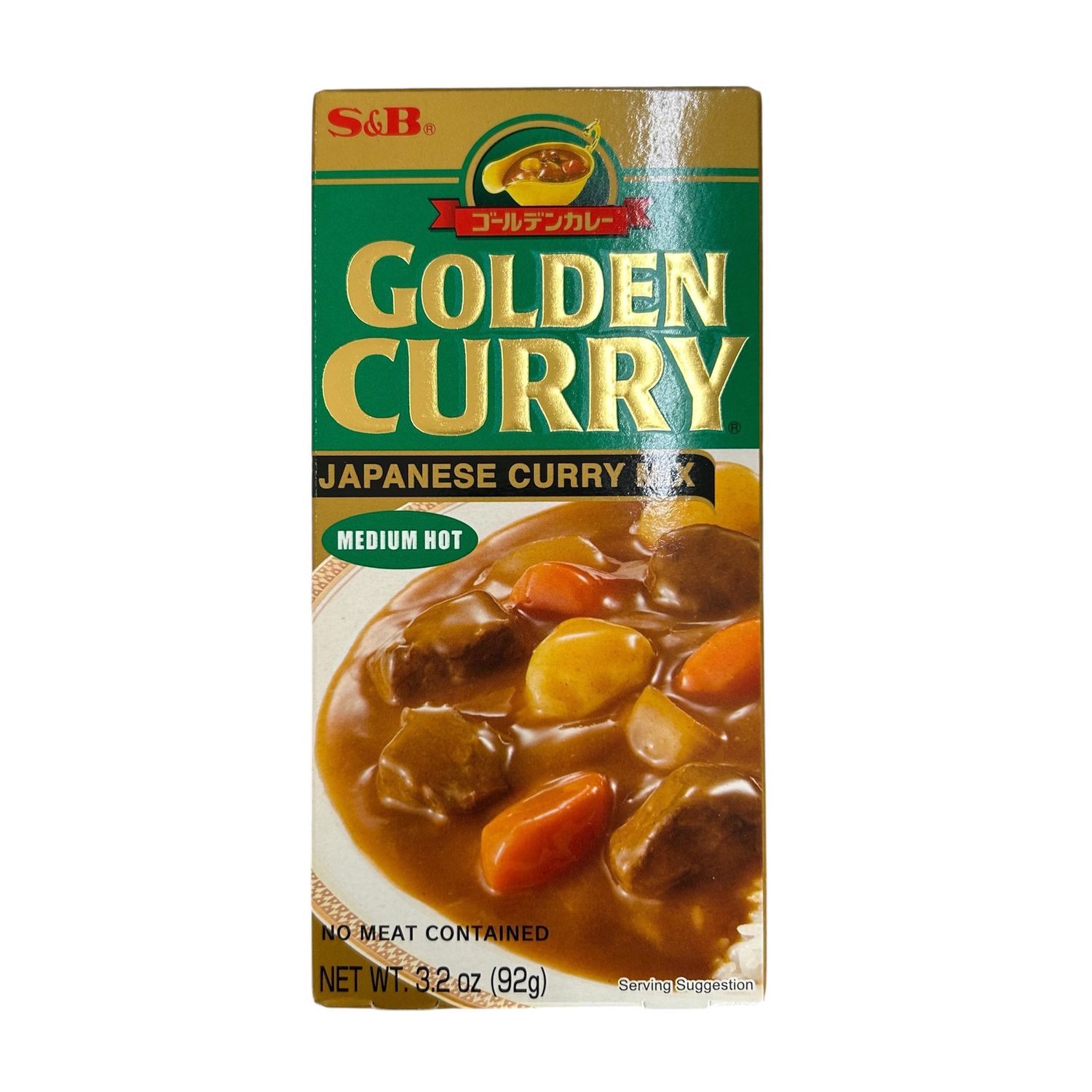 S&amp;B Golden Curry Medium Hot S/Curry Roux 92g