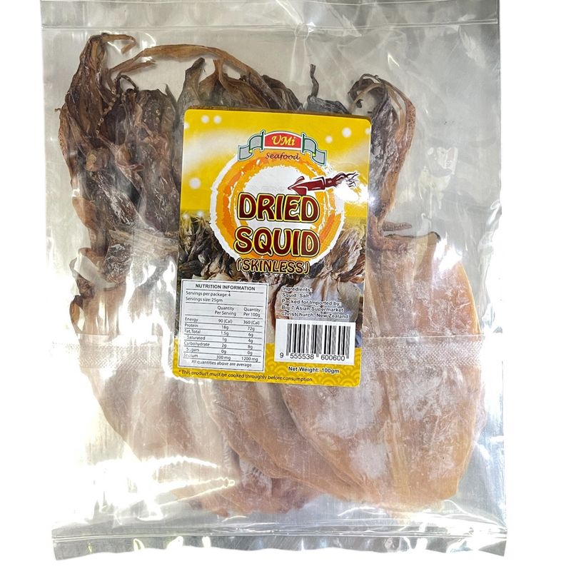 Dried Squid Skinless 4&quot;100g