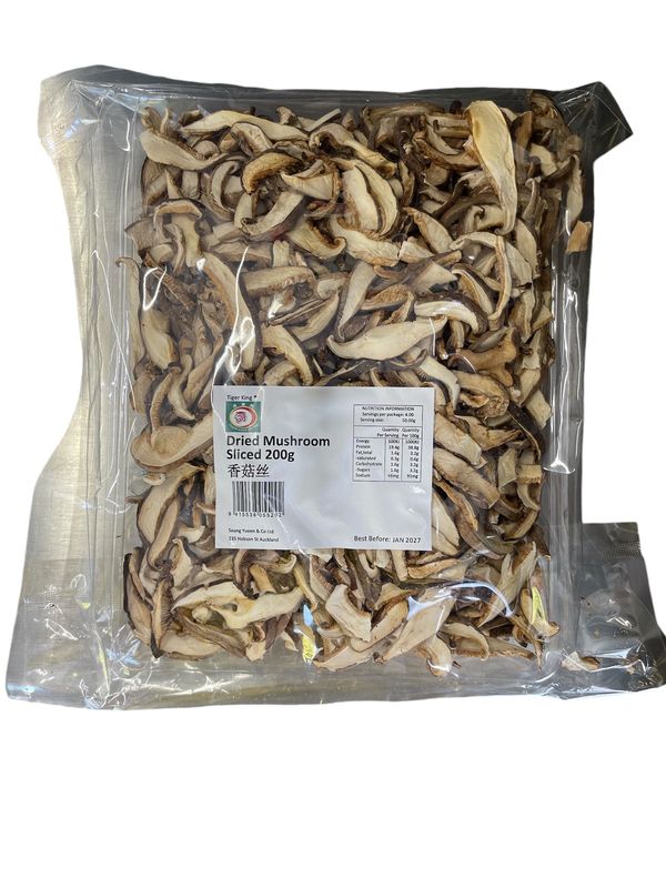 Tiger King Dried Slice Mushroom 200g