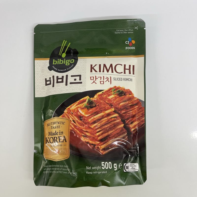 Bibigo Sliced Mat Kimchi Pouch 500g