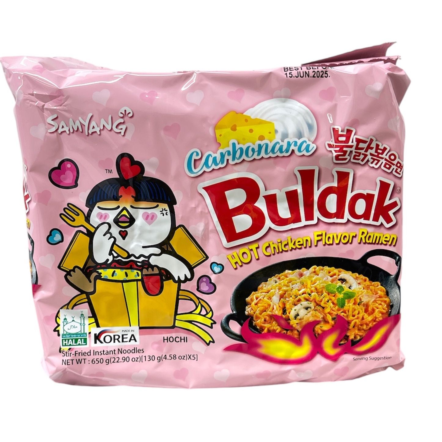 SY Buldak Hot Chicken Ramen Carbo Multipack (5&#39;s)
