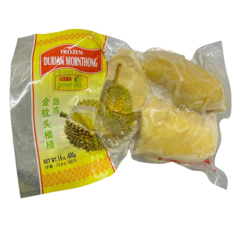 Greenday Frozen Peeled Durian Vacuum Pack 400g