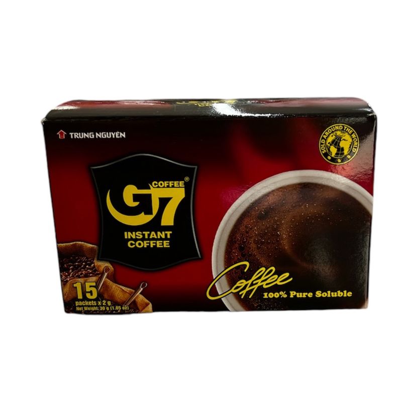 G7 Black Instant Coffee 15 packetsx2g