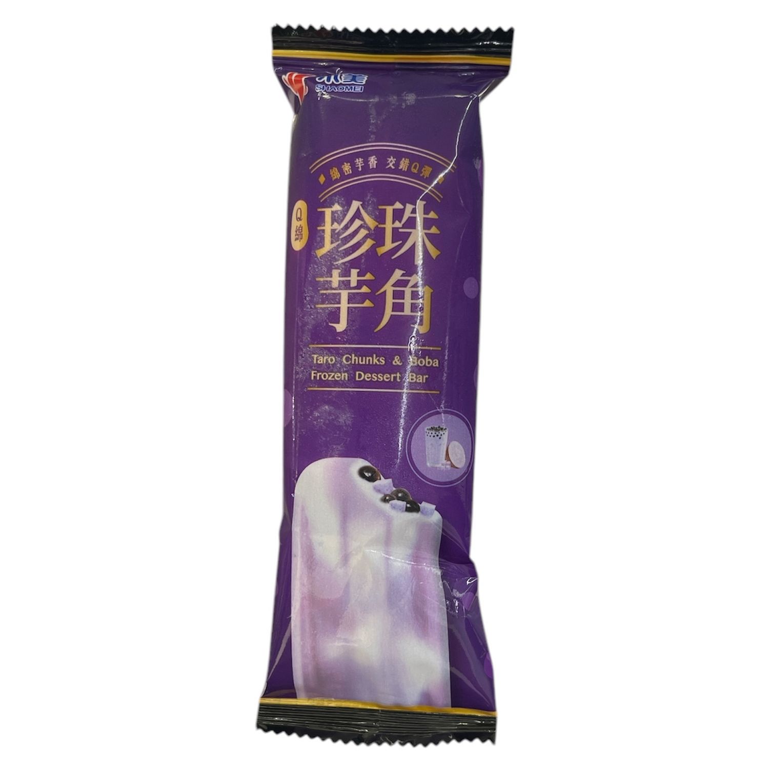 Shao Mei Taro Chunks &amp; Boba Ice Cream Bar singles