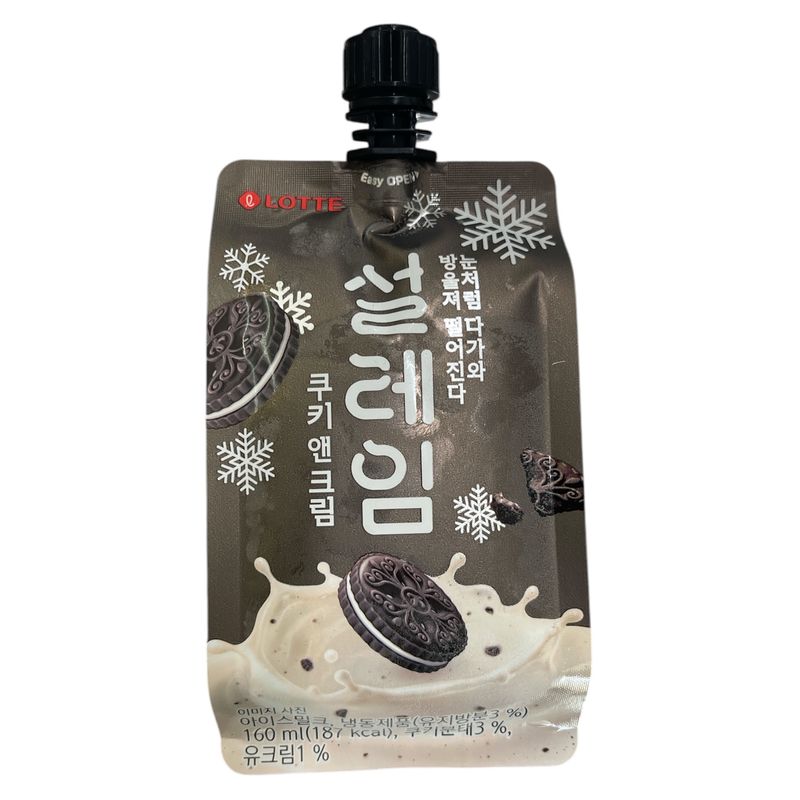 Lotte Seoleim Cookies&amp;Cream Ice Cream 160ml