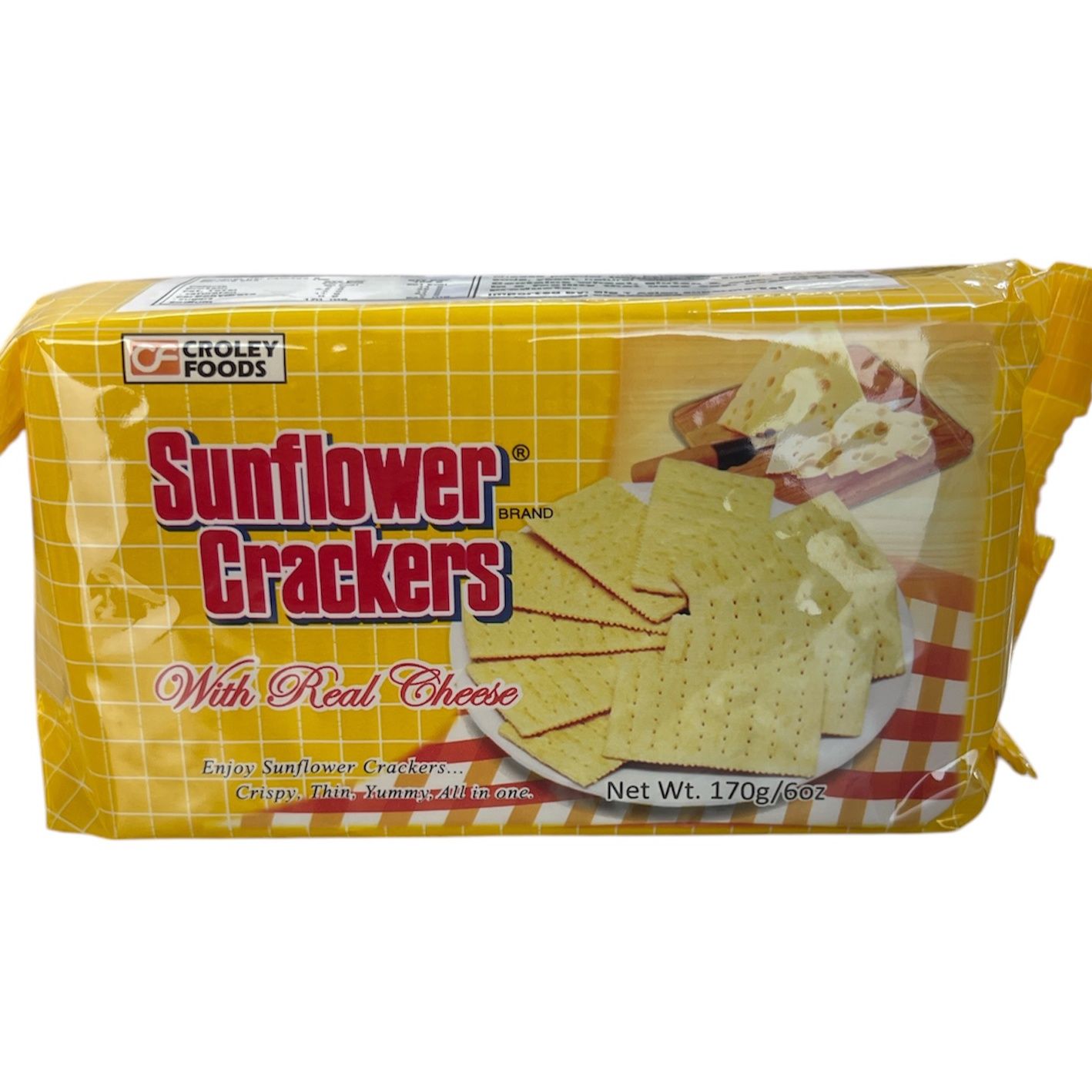 Sunflower Crackers with real cheese 170g