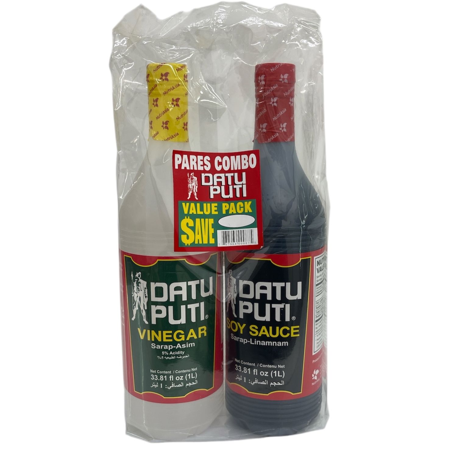 Datu Puti Value Pack Soy Sauce 1L &amp; Vinegar 1L