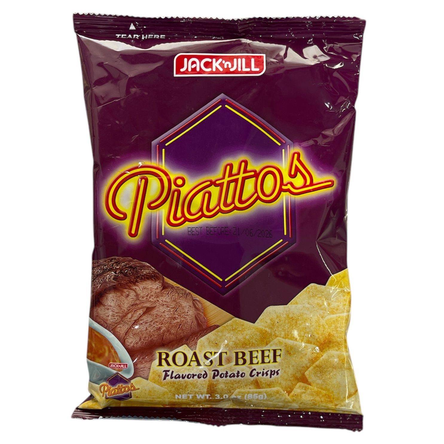 Jack n Jill Piattos Roast Beef 85g
